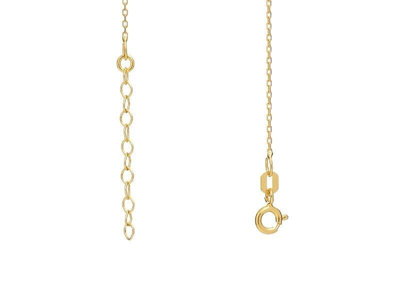 925/1000 vergoldete Silberkette, Stärke 0,30, Länge 42+3cm - CA2D