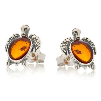 AMBER SILVER EARRING ref: SA4023EOR