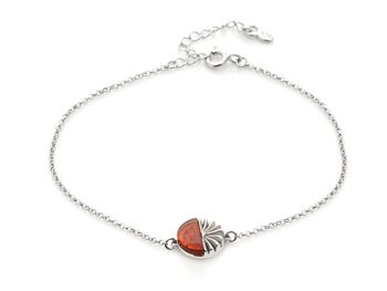 BRACELET ARGENT AMBRE ref: SA3722BOR 1