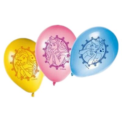 8 globos de látex de princesas de Disney