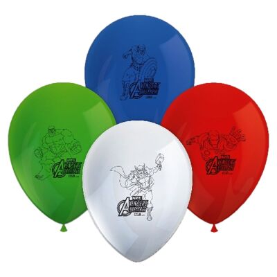 8 Avengers Latex Balloons
