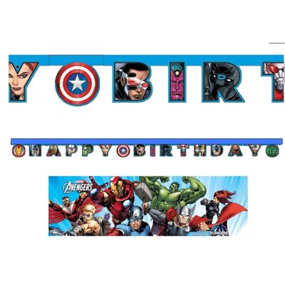 Avengers Garland Happy Birthday