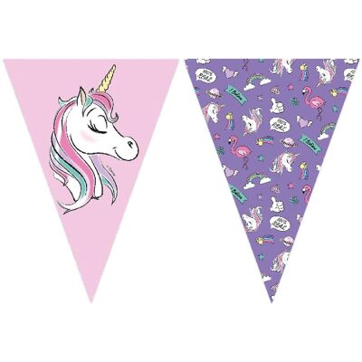 Guirnalda Banderas Unicornio y Minnie 230Cm