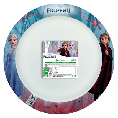 Frozen 8 Paper Plates 23Cm