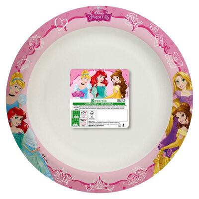 Princesas Disney 8 Platos De Cartón 23Cm