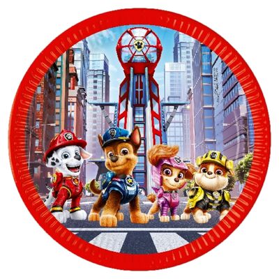 Paw Patrol The Movie 8 Paper Plates 23Cm