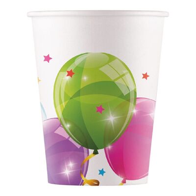 8 Balloon Cups 200ml