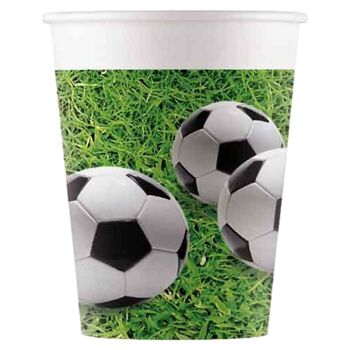 Football 8 Gobelets Carton 200Ml