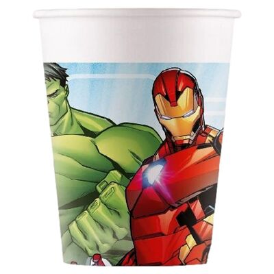 Avengers 8 Bicchieri Di Carta 200Ml