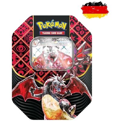Pokémon KP04.5 Tin Glurak Ex tedesco