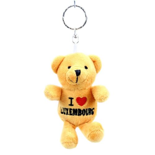 Porte-Clés Ours En Peluche "I Love Luxembourg"