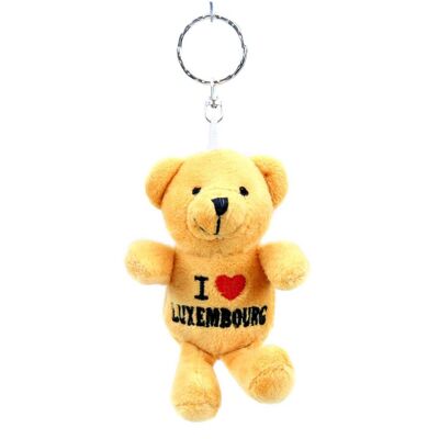 “I Love Luxembourg” Teddy Bear Keychain