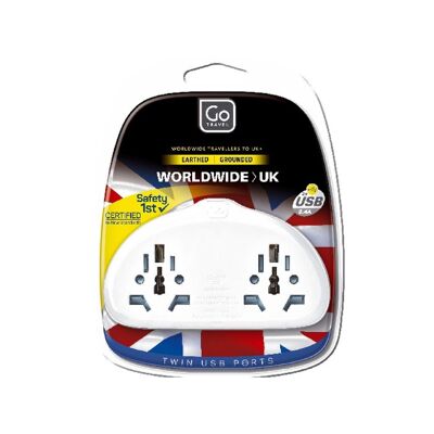 WORLD-UK Duo-Stecker-Adapter