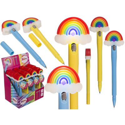 Bolígrafo arcoíris con LED