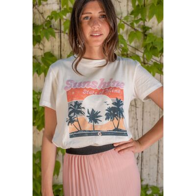 T-shirt NINA, imprimé "Sunshine"