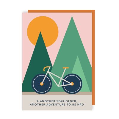 Another Adventure Bike Birthday Card Pack of 6