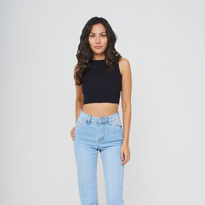 Straight fitted jeans SALOME LIGHT DENIM