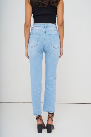 Jeans ajusté droit SALOME DENIM CLAIR 5