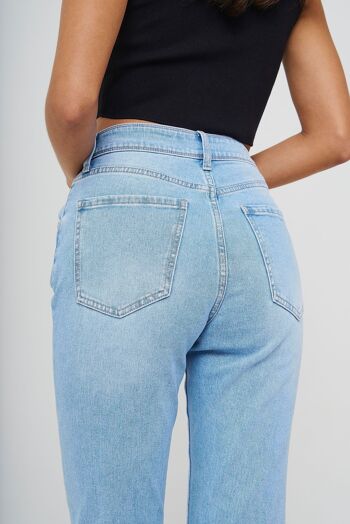 Jeans ajusté droit SALOME DENIM CLAIR 6