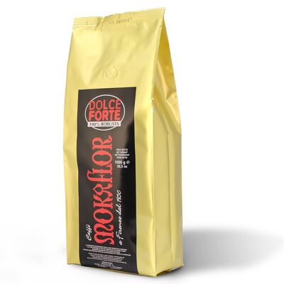 Dolce&Forte, 100% Robusta, Beans, Bag, 1.000 g