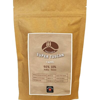 Super Tuscan traceable Blend 90% Arabica 10% Beans, Bag 250g
