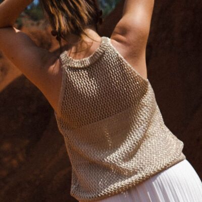Openwork knit top NORE Gold