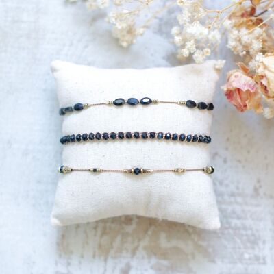Set 3 Bracelets - Sapphire