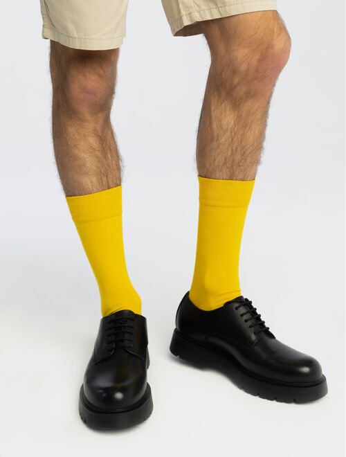 Essential Collection - Solid Colour Socks - Yellow - Lemon Burst