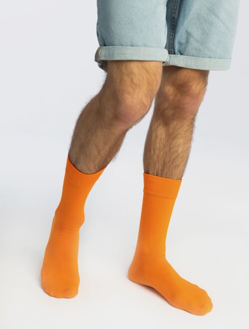 Essential Collection - Solid Colour Socks - Orange - Tangy Tango