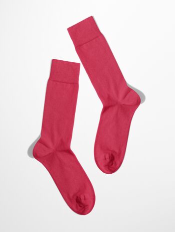 Collection Essentielle - Chaussettes de Couleur Unie - Rose - Rosy Charm 2