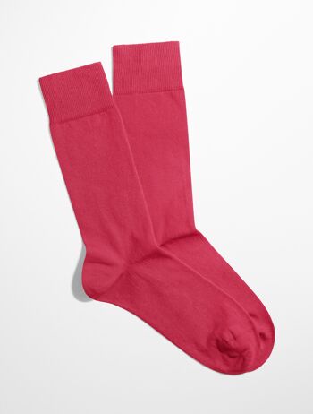 Collection Essentielle - Chaussettes de Couleur Unie - Rose - Rosy Charm 4