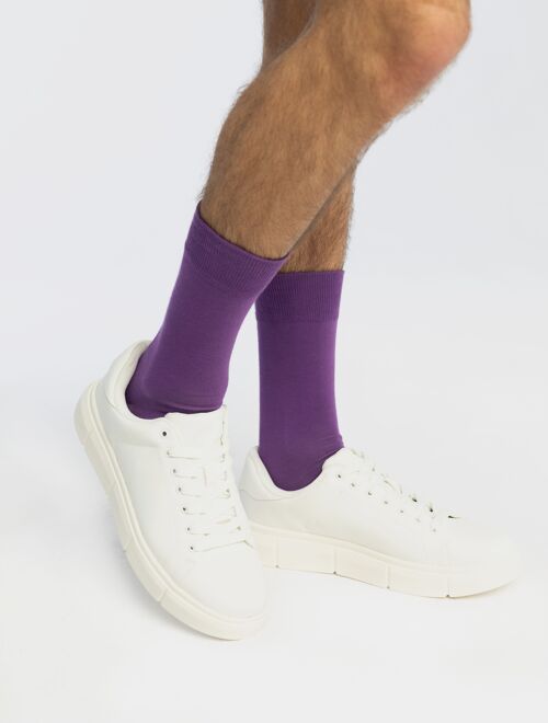 Essential Collection - Solid Colour Socks - Purple - Regal Plum