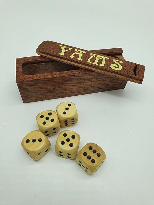 Jeu de dés - Coffret en bois