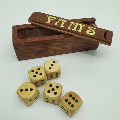 Dice game - Wooden box