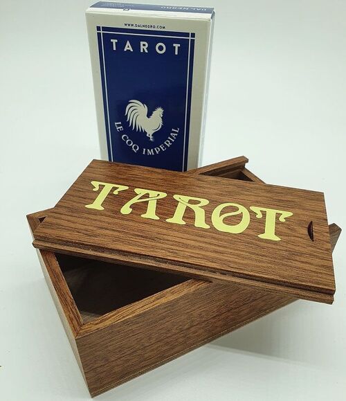 Coffret de cartes en bois - Tarot