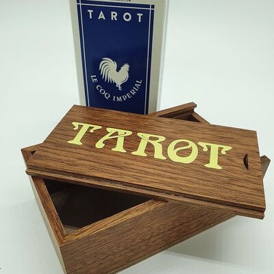 Coffret de cartes en bois - Tarot