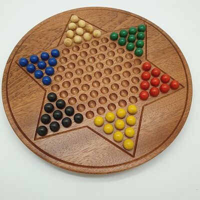 CHAVET Chinese checkers - Boxwood marbles