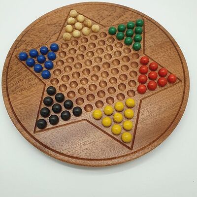CHAVET Chinese checkers - Boxwood marbles