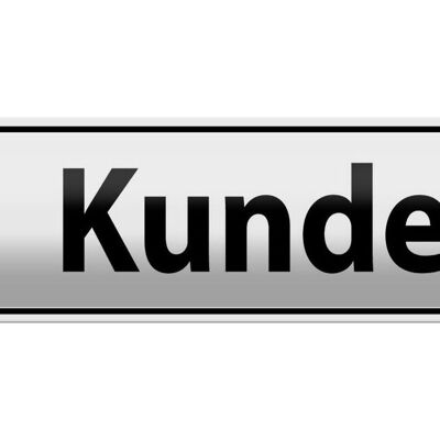 Blechschild Parken 46x10cm Parkplatzschild Kunden Dekoration