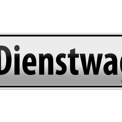 Blechschild Parken 46x10cm Parkplatzschild Dienstwagen Dekoration