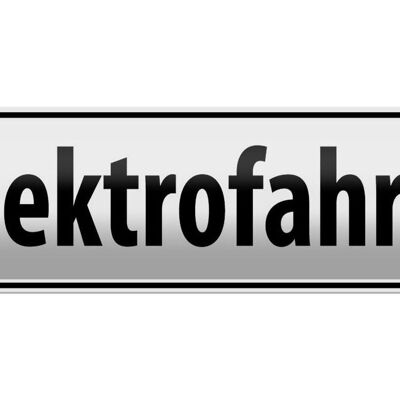 Blechschild Parken 46x10cm Parkplatzschild Elektrofahrzeug Dekoration