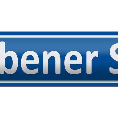 Blechschild Straßenschild 46x10cm Säbener Straße Dekoration