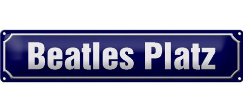 Blechschild Straßenschild 46x10cm Beatles Platz Hamburg Dekoration