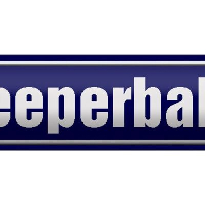 Blechschild Straßenschild 46x10cm Reeperbahn Hamburg Dekoration