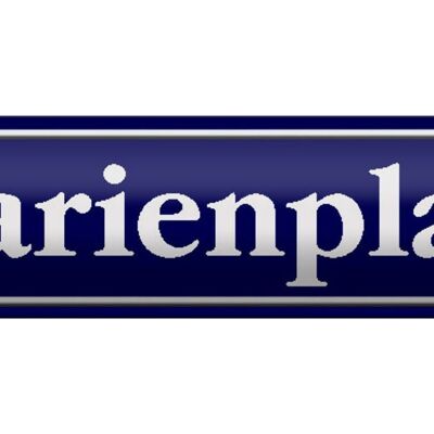 Blechschild Straßenschild 46x10cm Marienplatz München Dekoration