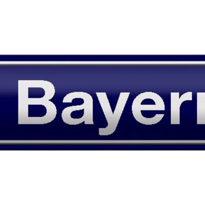 Blechschild Straßenschild 46x10cm Bayern Wappen Dekoration