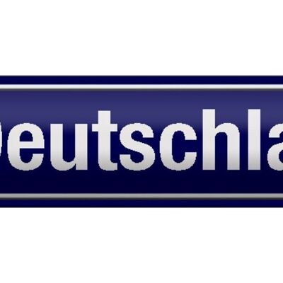 Blechschild Straßenschild 46x10cm Deutschland Wappen Dekoration