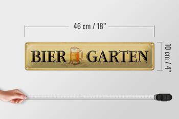 Panneau de rue en étain 46x10cm, décoration de pub de bière de jardin de bière 4