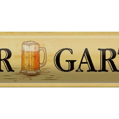 Targa in metallo cartello stradale 46x10 cm decorazione birreria all'aperto