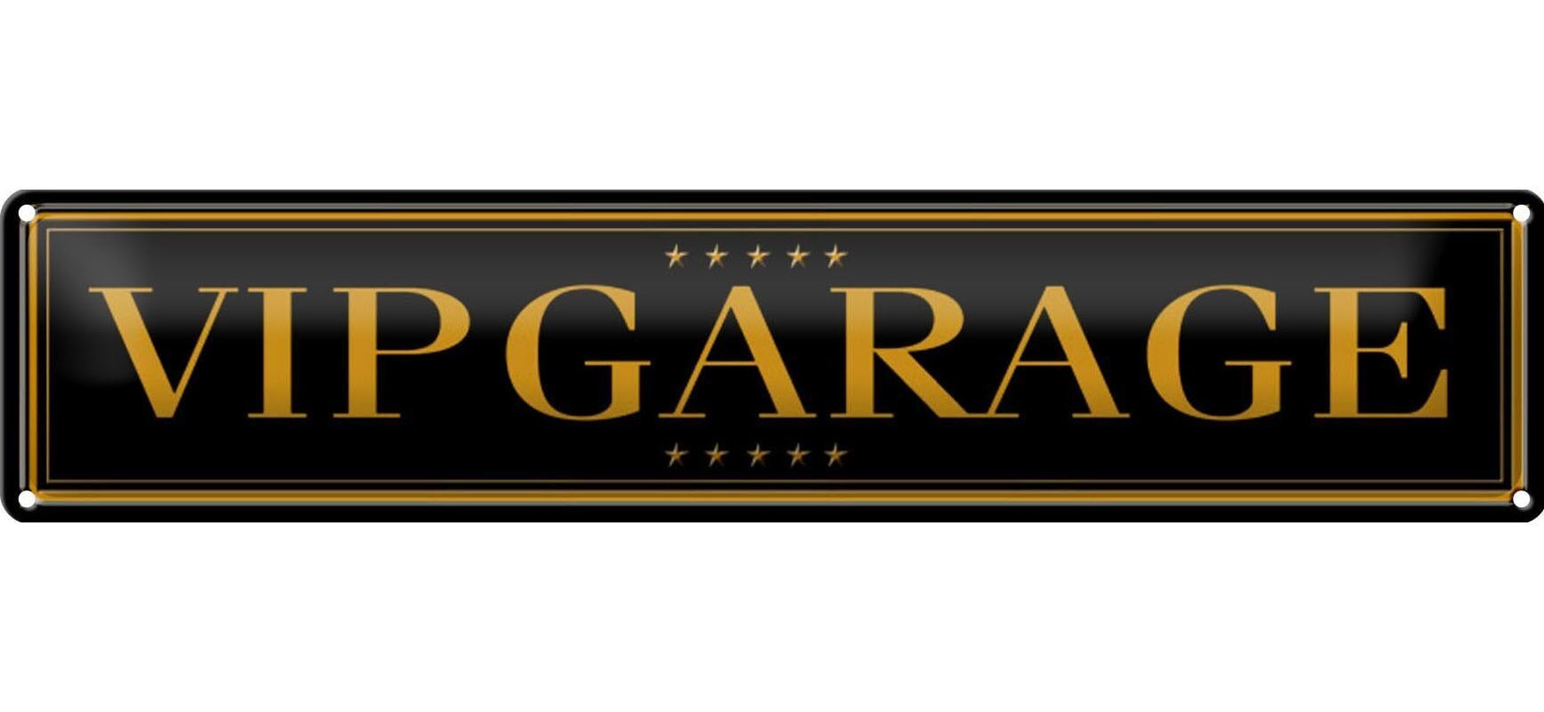 Targa in metallo cartello stradale 46x10 cm decorazione garage VIP